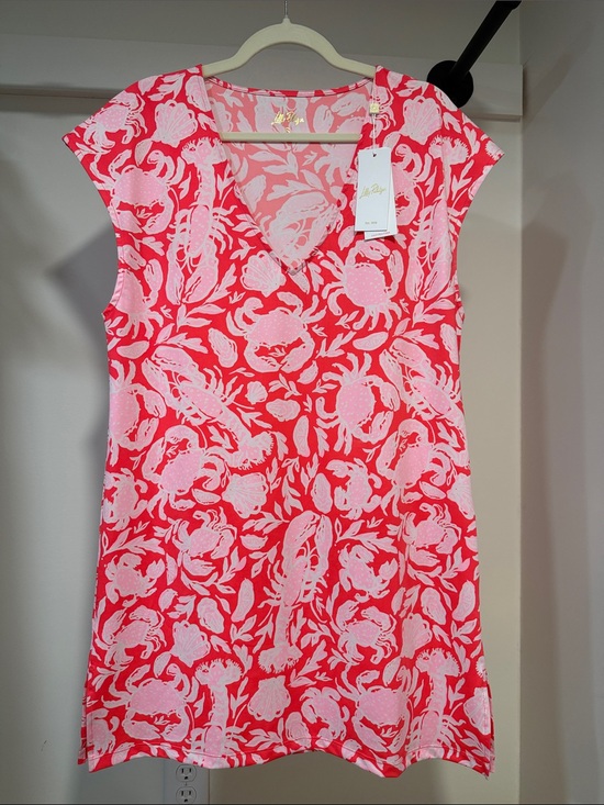 Lilly Pulitzer Dresses & Skirts - Lilly Pulitzer Talli Cover up. Size Small. Cane Coral Crab Collab. NWT